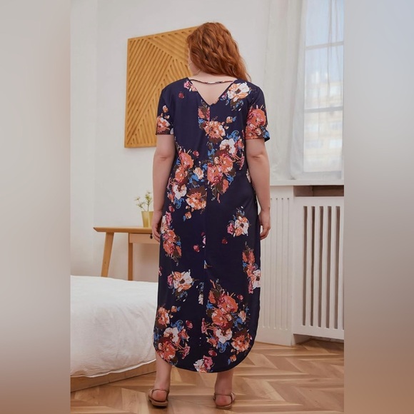 NWOT Women's Plus Size Maxi Dress with Pockets - Picture 12 of 13